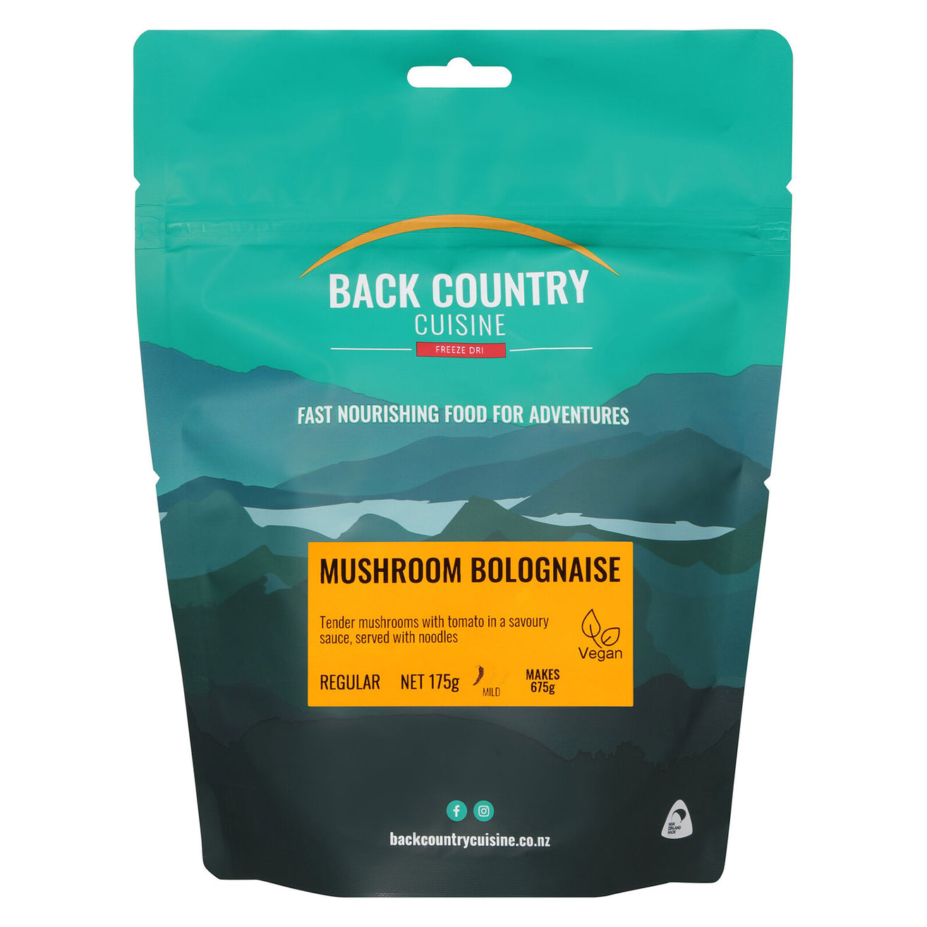 Backcountry Cuisine Mushroom Bolognaise (V) (Vegan)