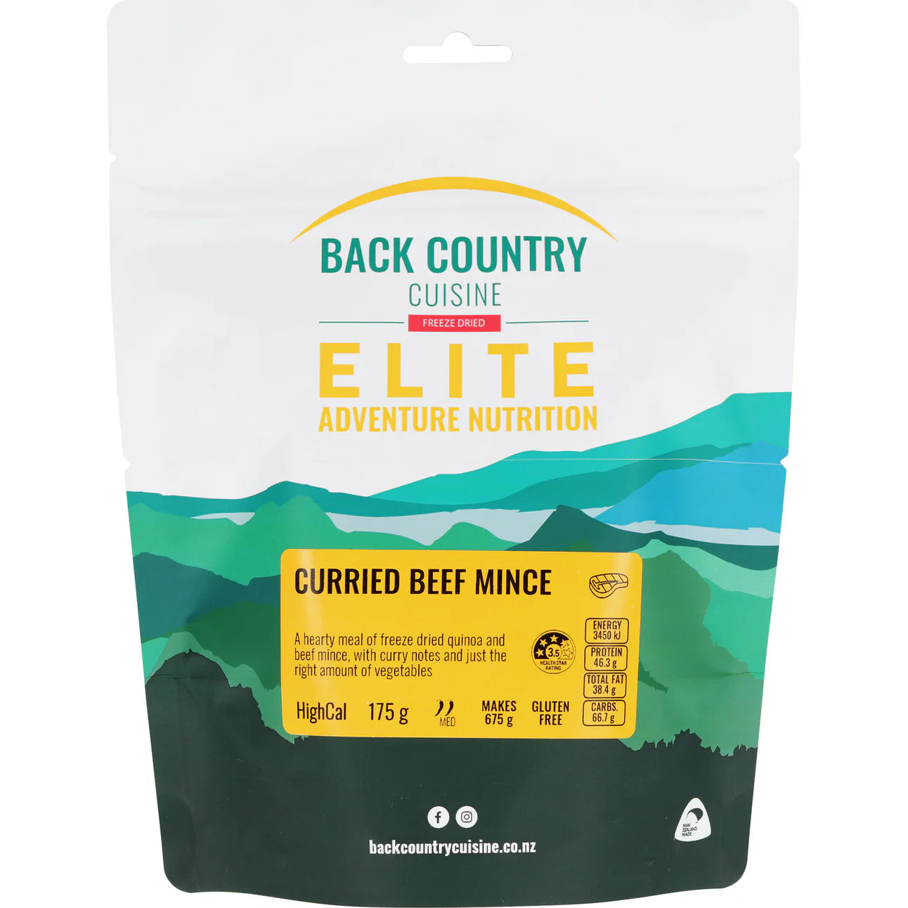 Backcountry Cuisine ULTRA Curried Beef Mince (GF)