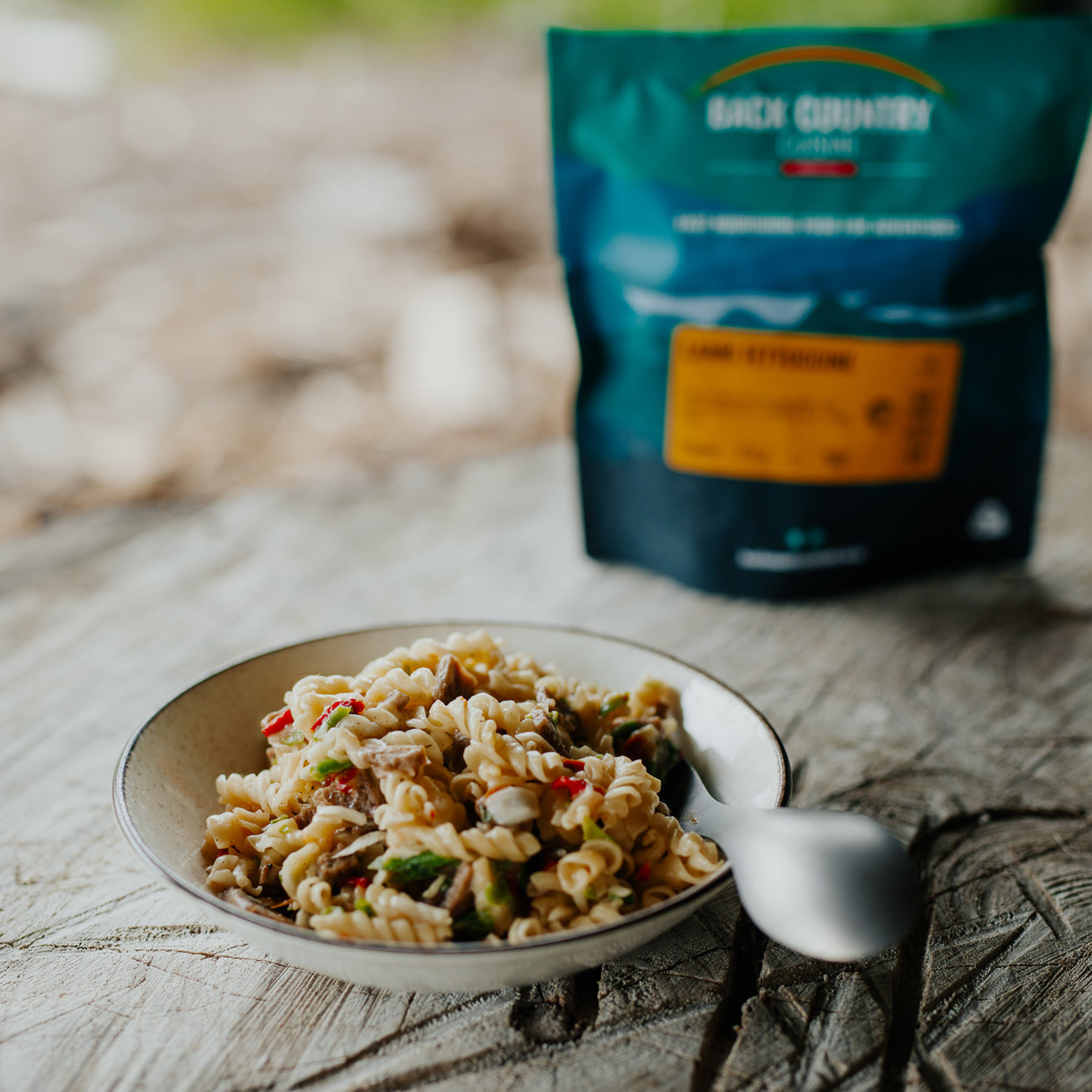 Backcountry Cuisine Lamb Fettuccine