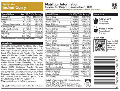 Radix Freeze Dried Meals (V) (GF)